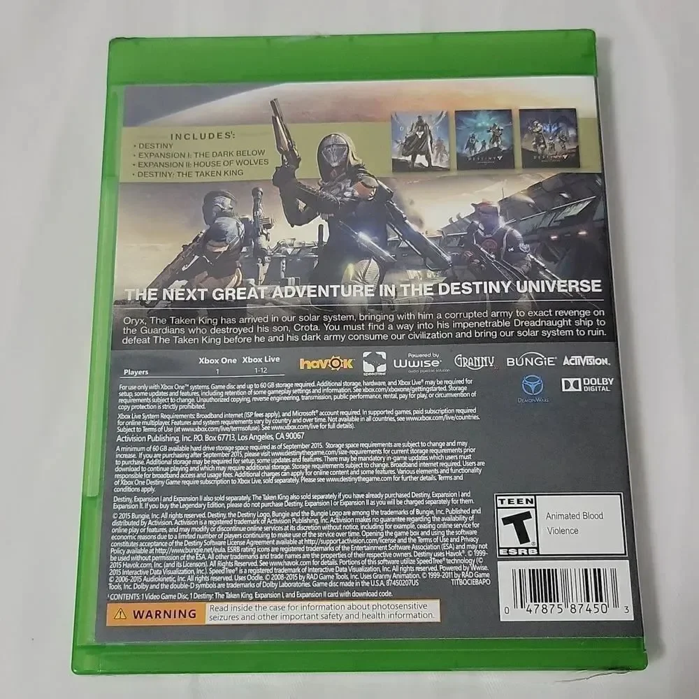 Destiny the Taken King (Xbox one)